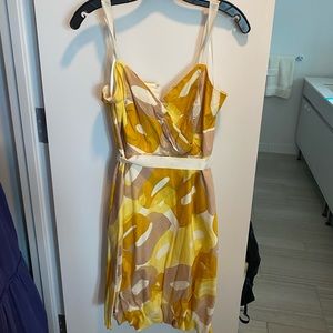 Yellow and gold bubble bottom sundress
